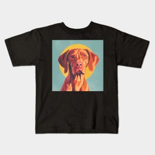 Vizsla in 70's Kids T-Shirt